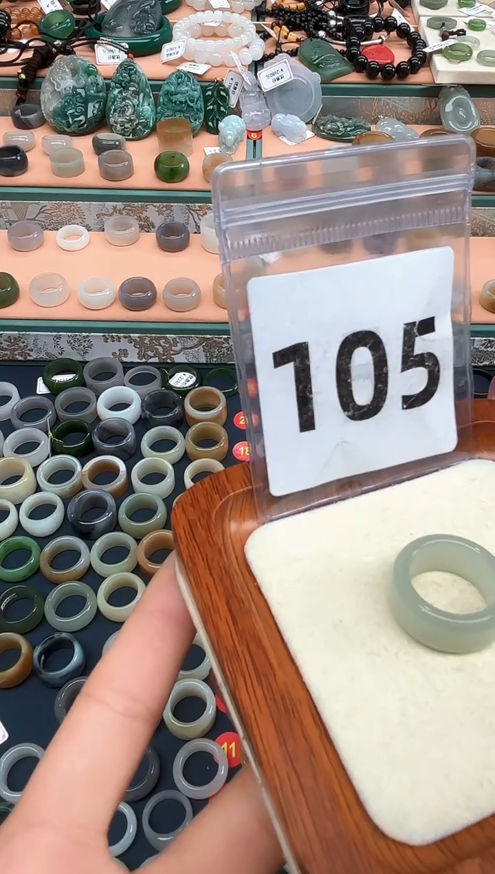 【闪购商品】和田玉戒指未镶嵌14号