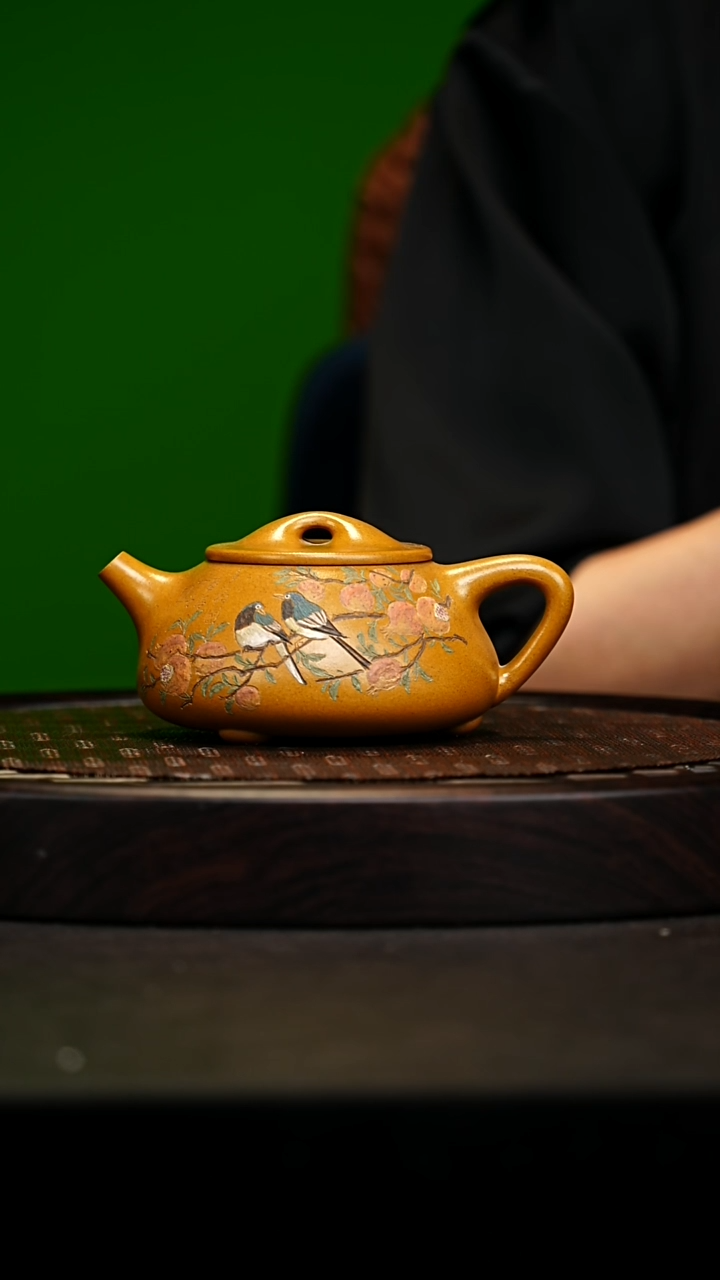 宜兴原矿高端紫砂 宕口黄金段280cc