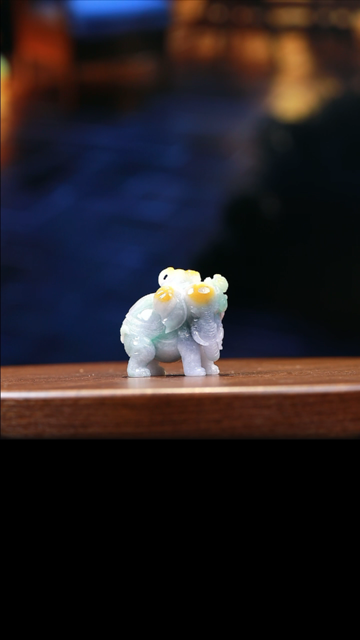 【闪购商品】定制翡翠未镶嵌翡翠大象封侯拜相