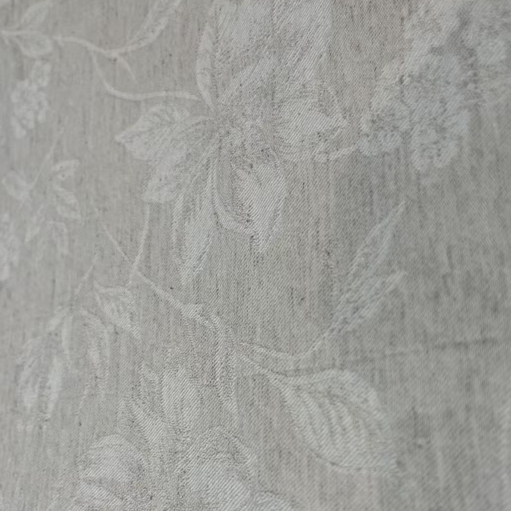 天竺良品2025新款简约风棉麻提花枕套 淡影系列ZHS0011