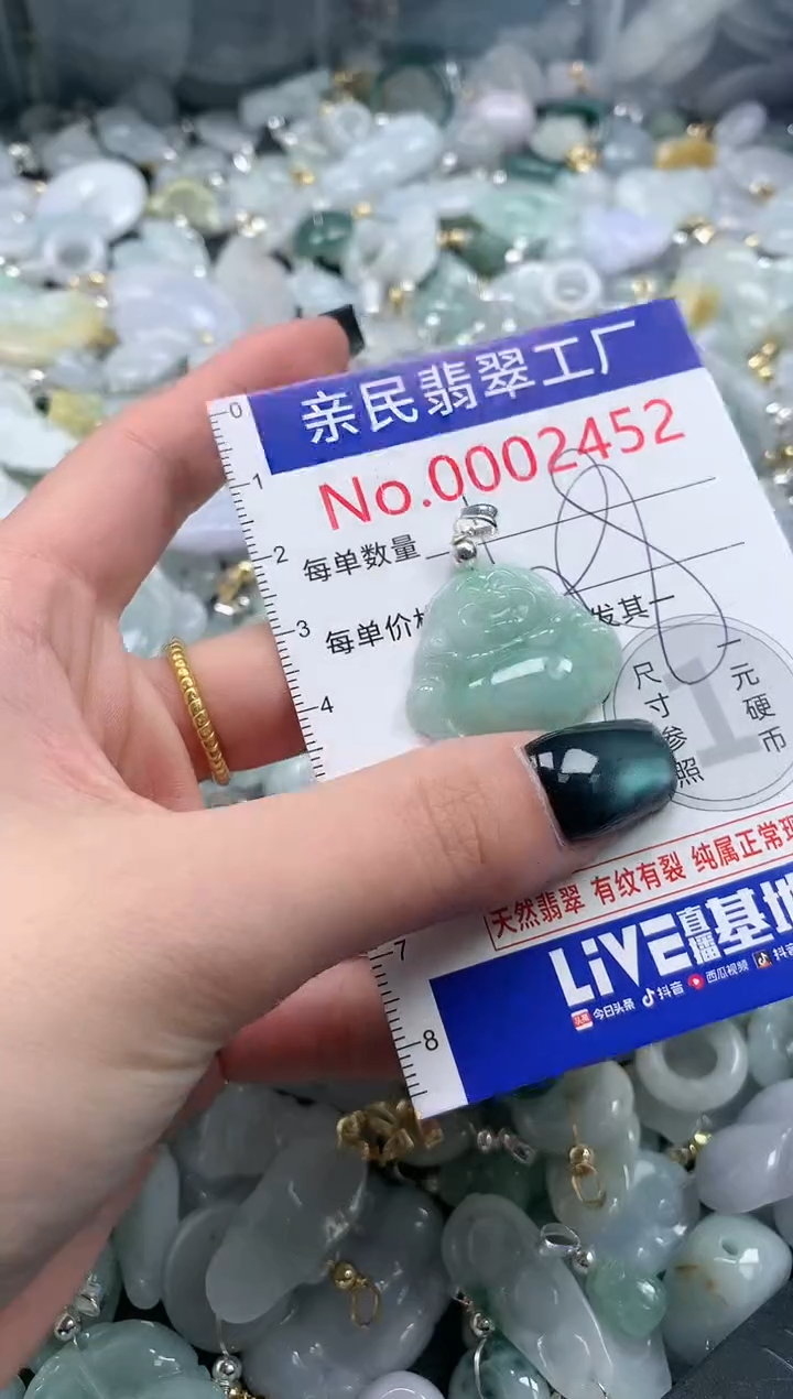 翡翠未镶嵌吊坠(不含链)2452