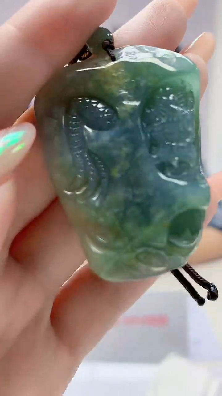 【闪购商品】定制翡翠未镶嵌4688DD-毛货挂件69