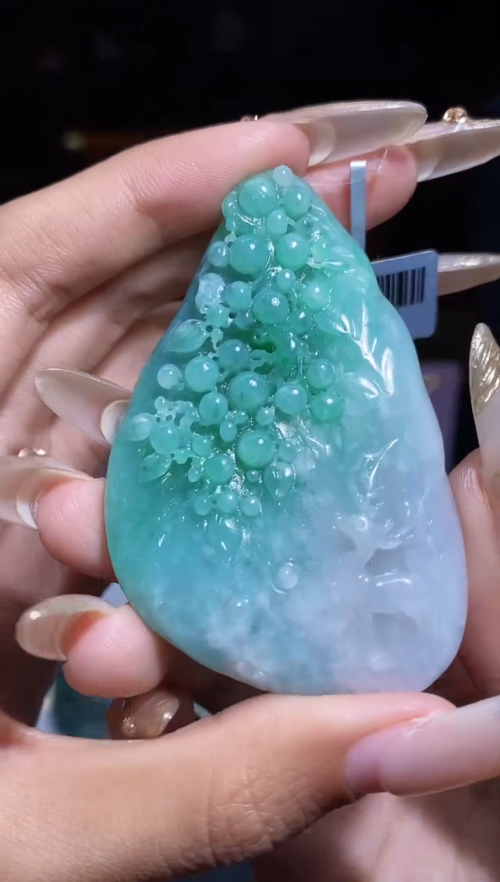 【闪购商品】定制翡翠未镶嵌Q-@@LSFC012062