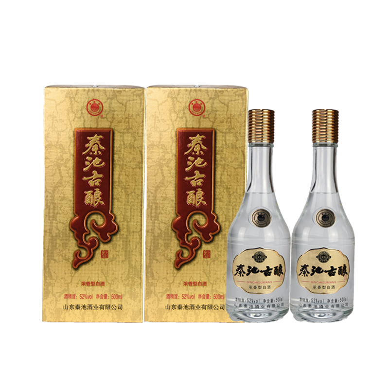 秦池秦池古酿浓香优级高度口粮酒500ml酒厂直发纯粮固态发酵52度