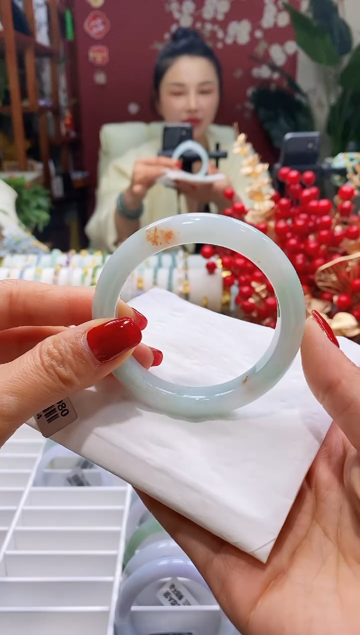 【闪购商品】翡翠手镯未镶嵌142桂花55.6/10.4*8.6