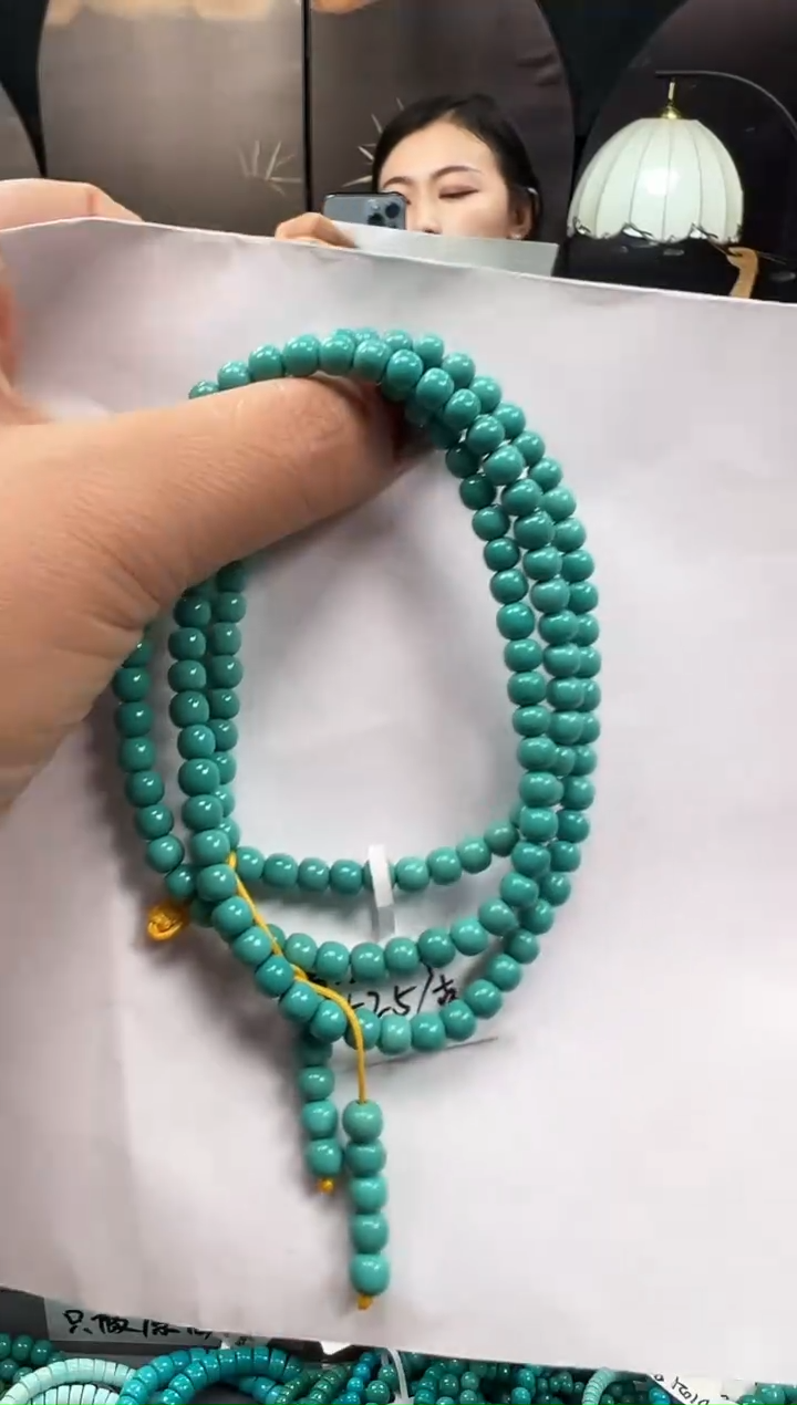 未镶嵌绿松石手串20