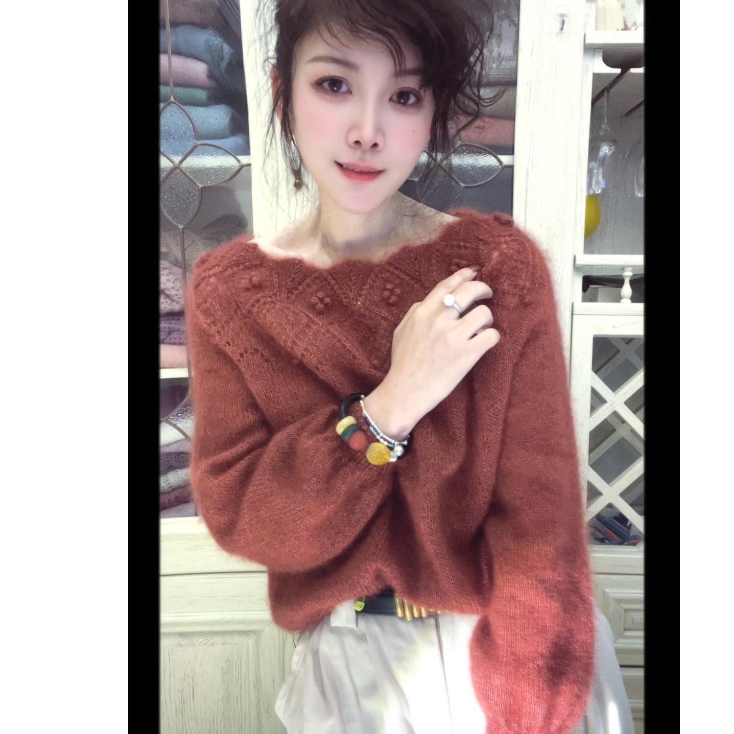 【红莓】九色鹿仙逸马海毛 小马海手工编织毛线 