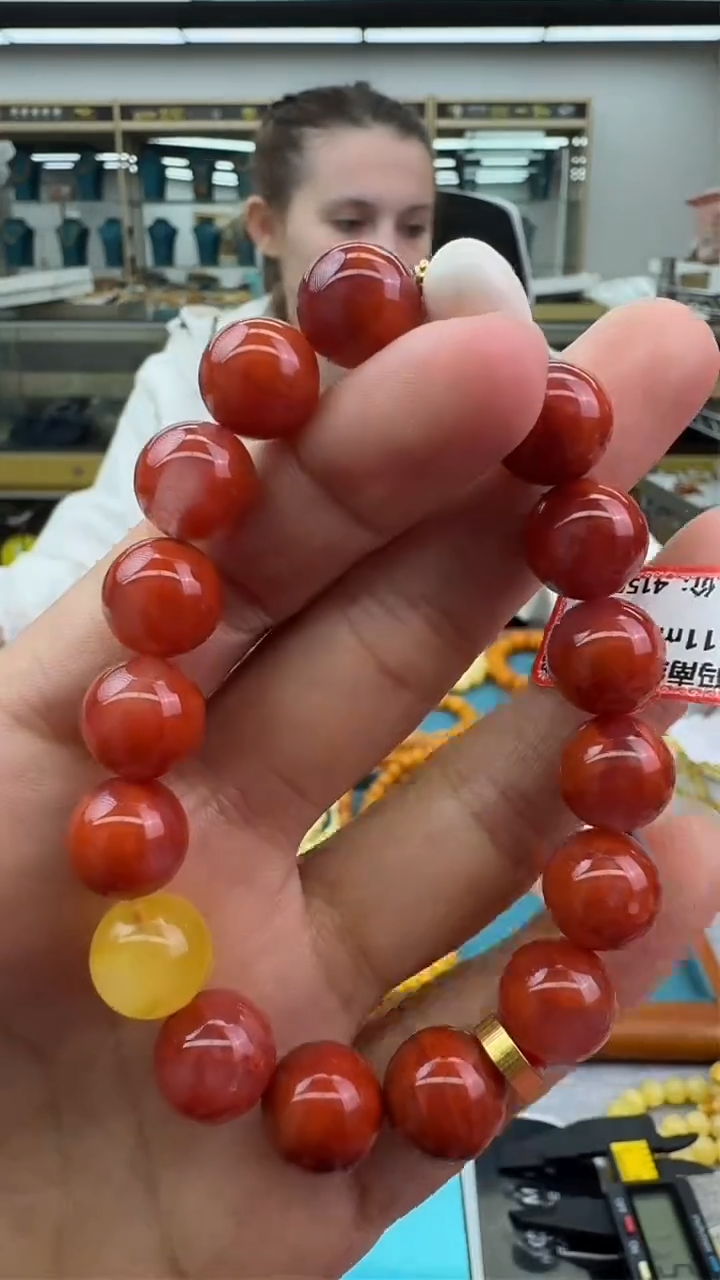 【闪购商品】南红玛瑙手链未镶嵌53秒拍号