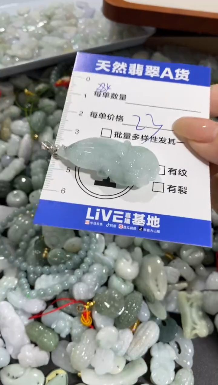 颈饰未镶嵌翡翠天然翡翠A货批量多样性发一件