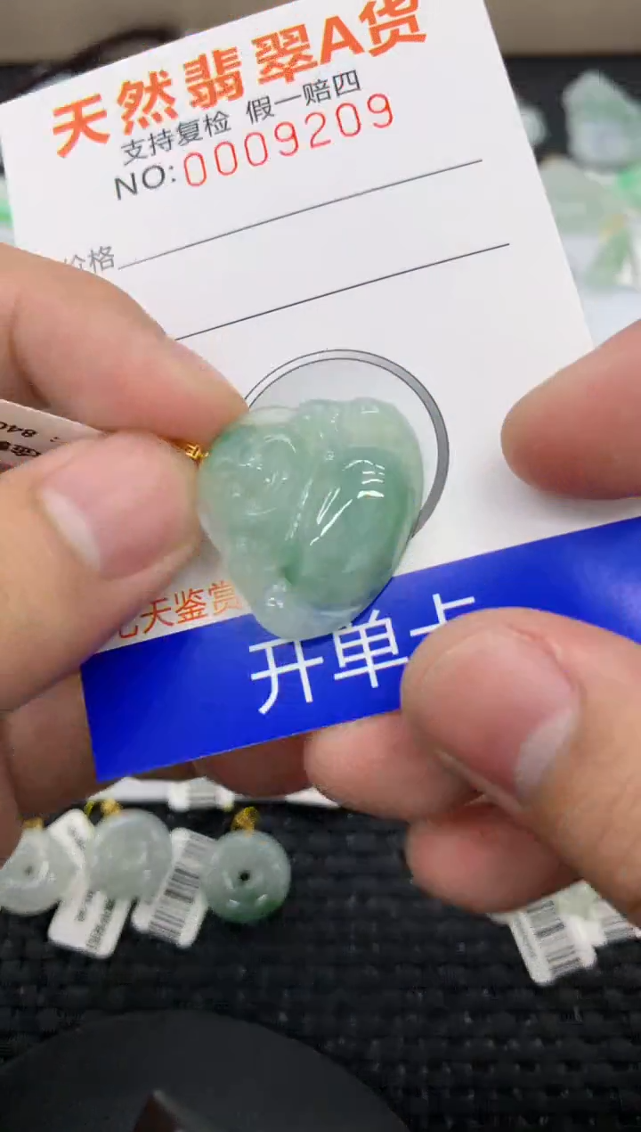 【闪购商品】翡翠颈饰18K金镶嵌11111111111