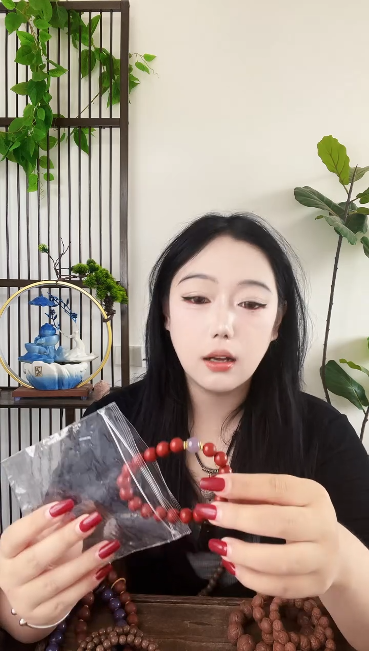 泥塑【花蕊夫人手串】古法合香