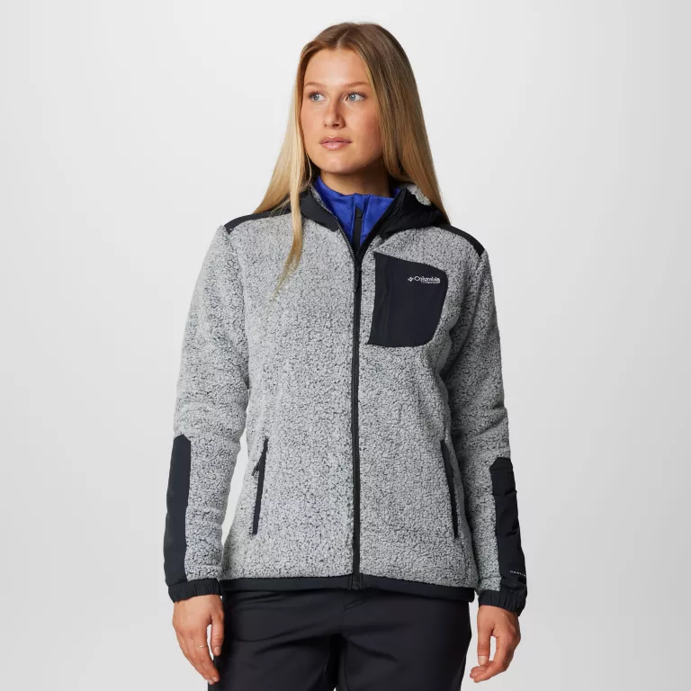 Columbia哥伦比亚美版女士Arctic Crest™ Sherpa全拉链连帽抓绒衣