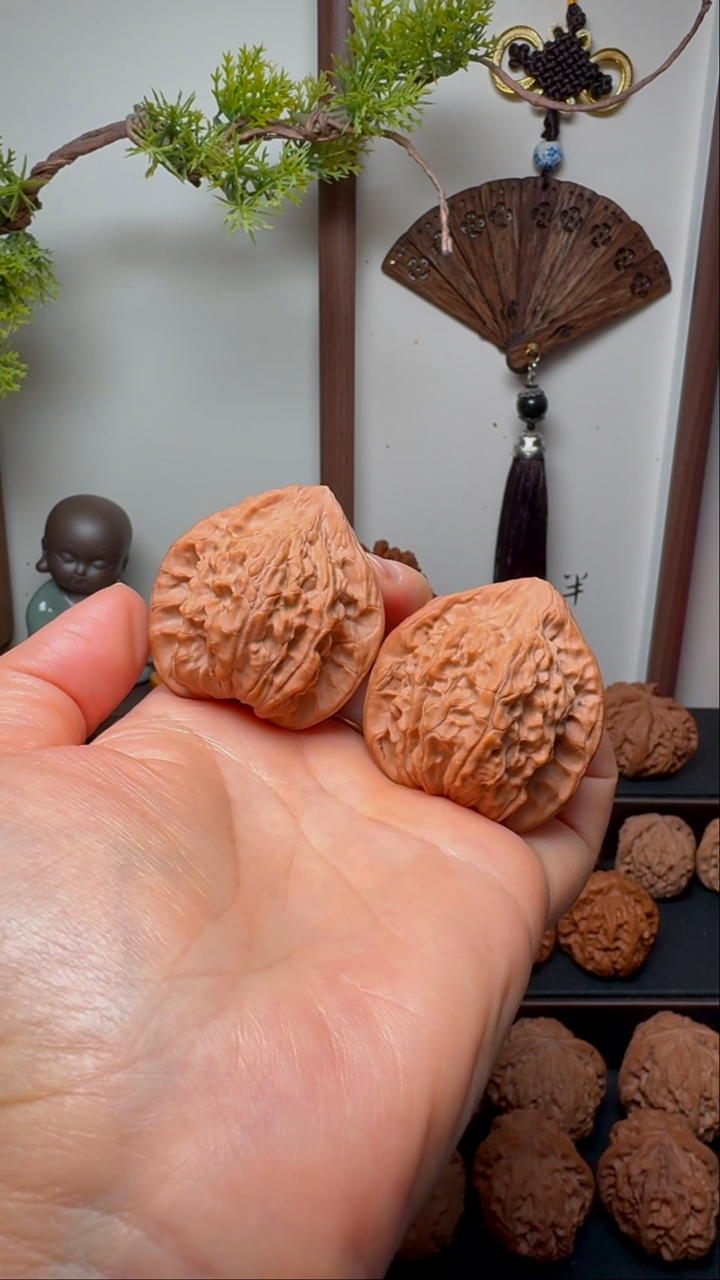 把件文玩核桃老款杨家坪公子帽货头 边41