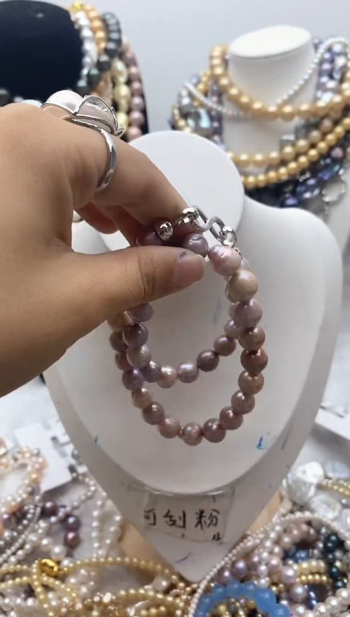 【闪购商品】淡水珍珠颈饰钛钢214