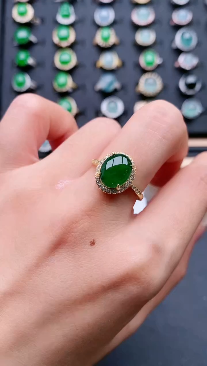 【闪购商品】翡翠戒指银S925镶嵌11111111