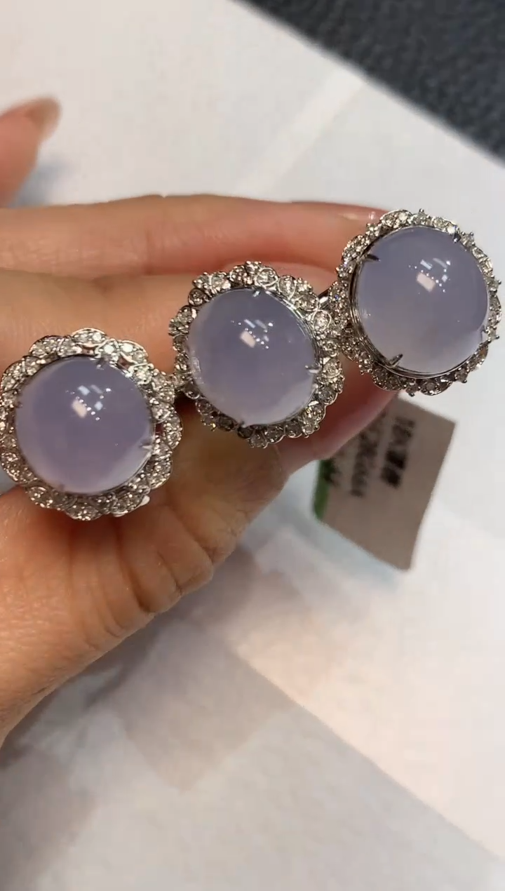 【闪购商品】翡翠戒指18K金镶嵌C4 多样性发货一件