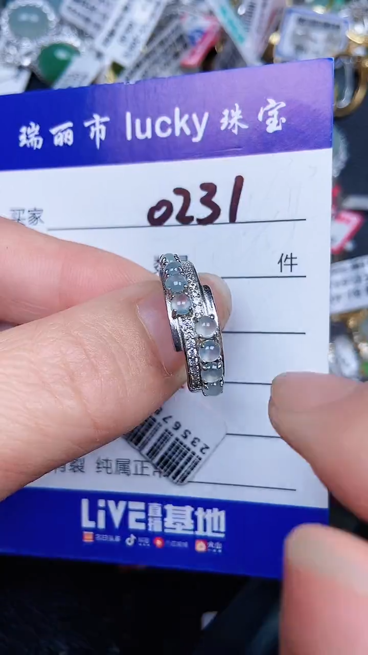 颈饰银S925镶嵌翡翠231