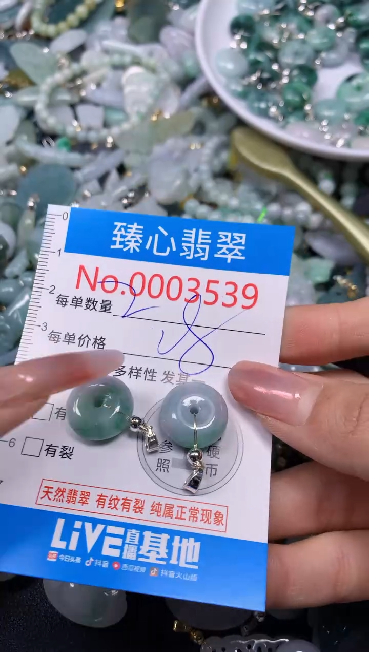 【闪购商品】翡翠颈饰未镶嵌含绳0003539