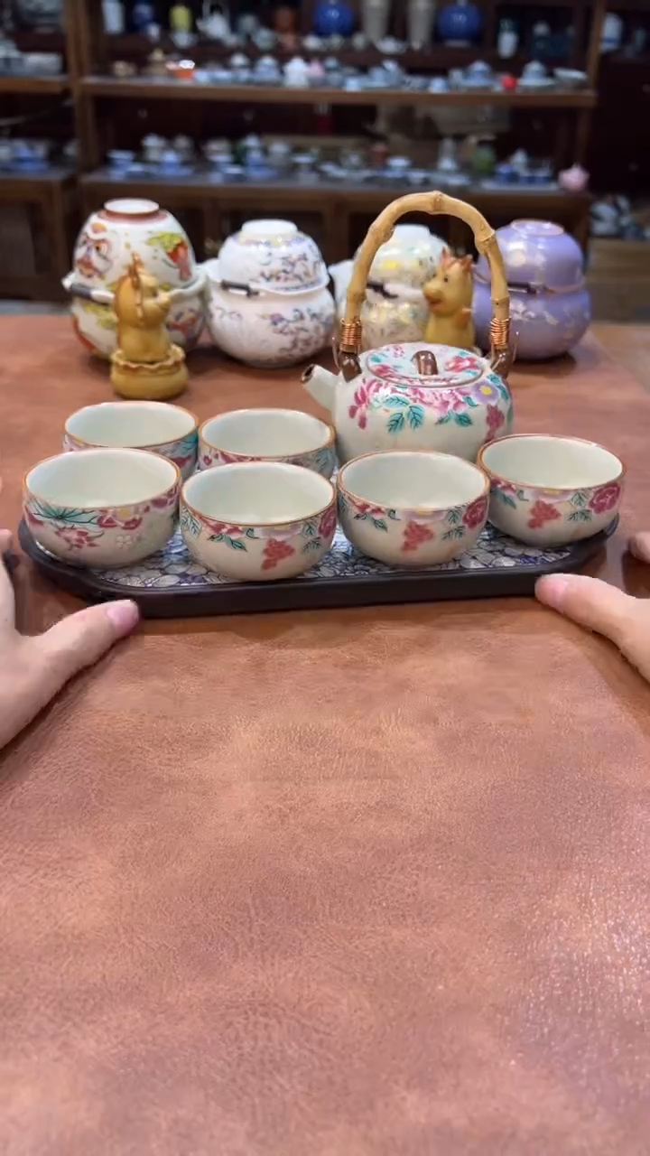 真的很便宜会开片的旅行茶具