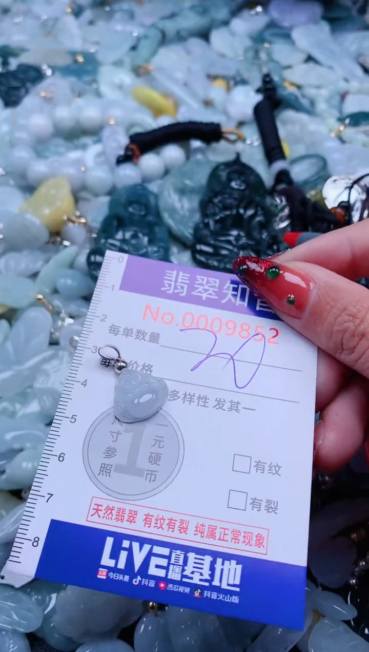 【闪购商品】翡翠吊坠(不含链)未镶嵌9852