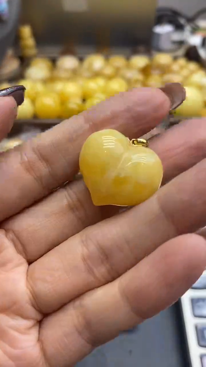 琥珀银S925镶嵌珠宝奇石1387