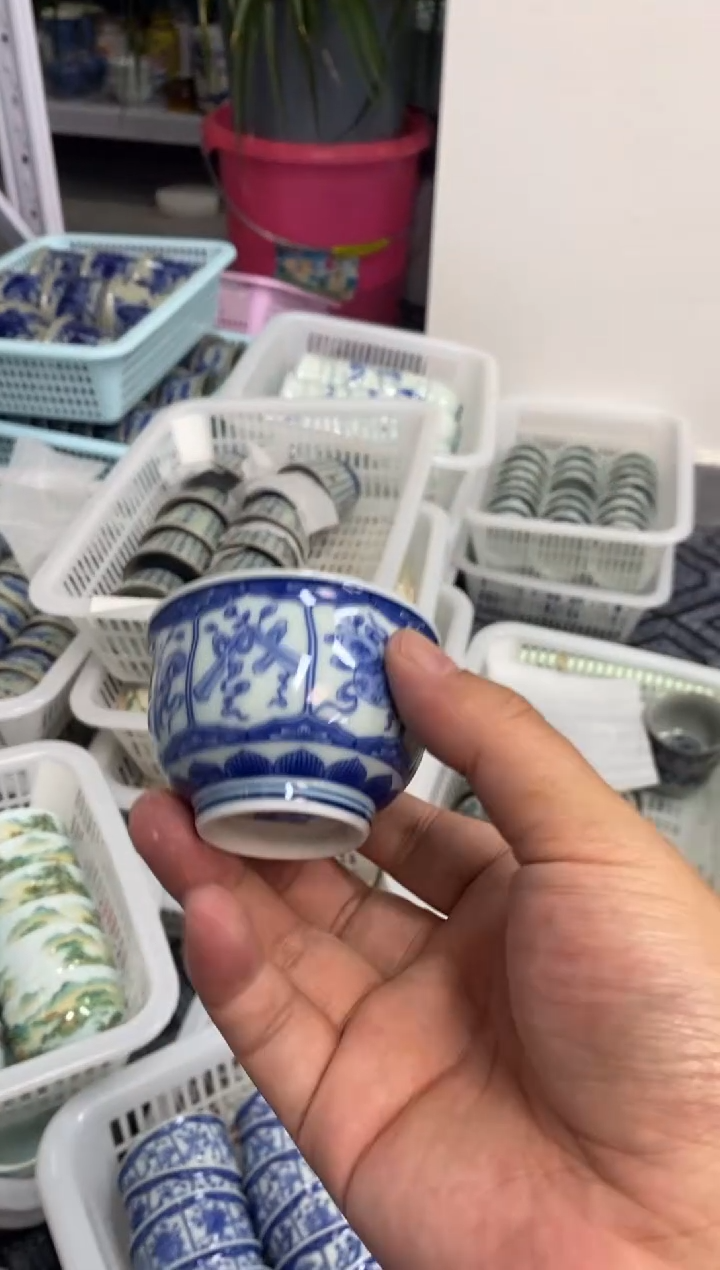 杯景德陶瓷茶具容量约60