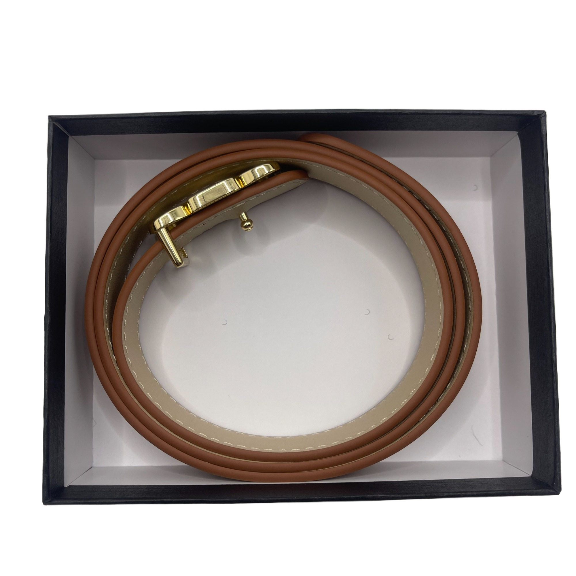 【南沙瑞熙】RC-25670-棕色-轻奢小众设计感时尚百搭女士腰带