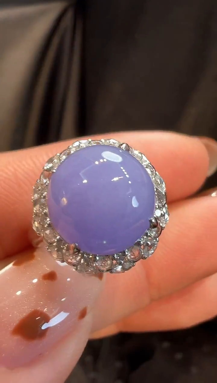 18K金镶嵌戒指翡翠AL6