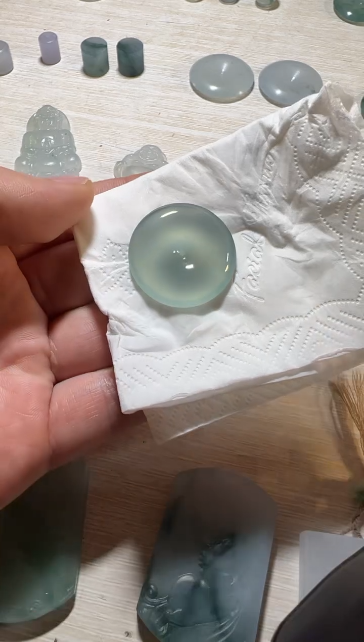 未镶嵌定制翡翠平安扣