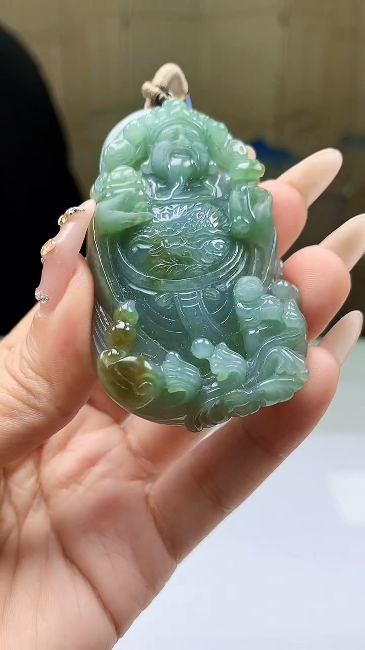 【闪购商品】定制翡翠未镶嵌5155ty-毛货挂件101