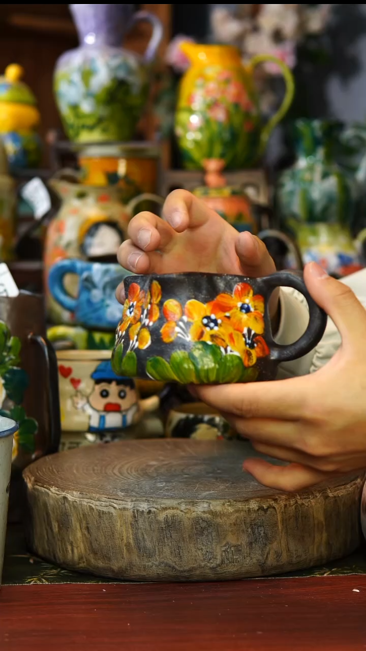 陶瓷93景德镇手工手绘釉下彩陶瓷