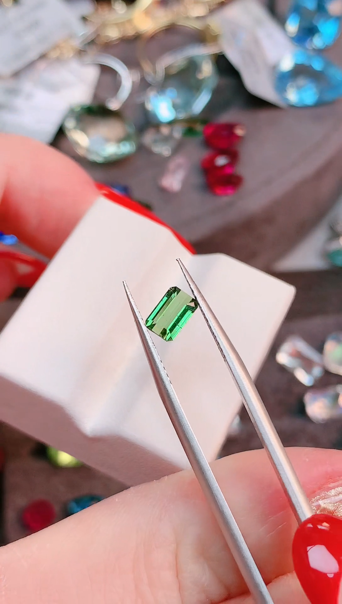 未镶嵌珠宝半成品碧玺天然0.82ct