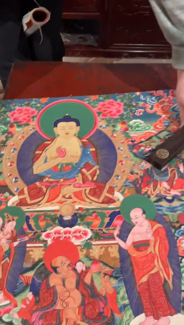 卷轴画手绘唐卡137