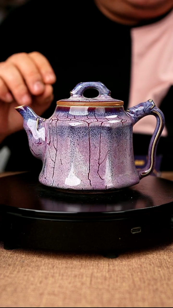 【闪购商品】178#钧辉窑一级品原矿钧瓷炉钧釉龙尊壶