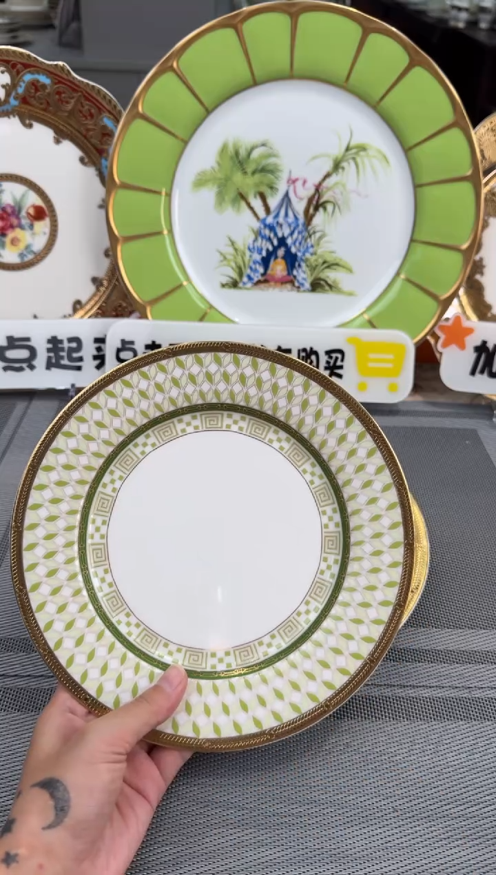 【闪购商品】瓷片8英寸平盘福利款 微瑕2个