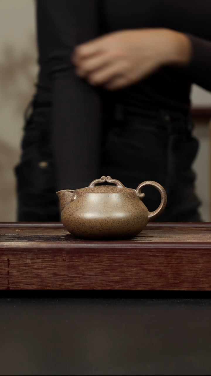 紫砂茶壶本绿柴烧 一生所爱