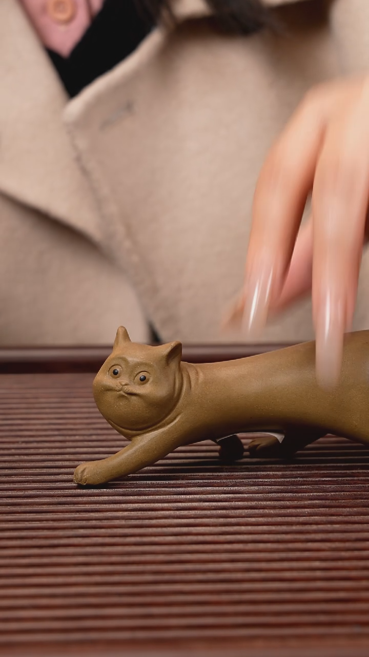 【闪购商品】紫砂茶宠紫砂 细猫