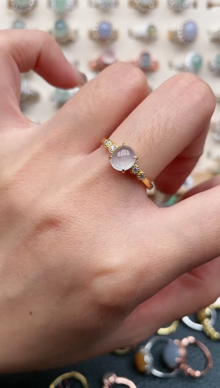 【闪购商品】翡翠戒指银S925镶嵌1111