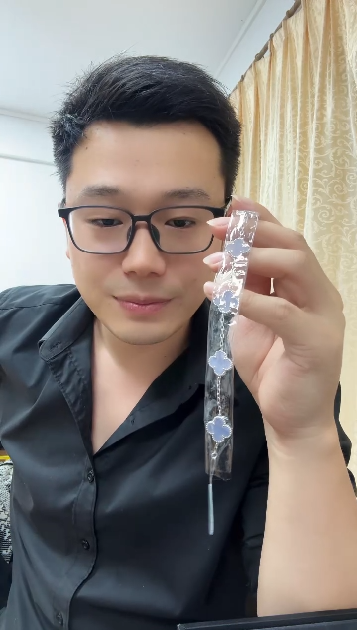 18K金镶嵌手链玛瑙/玉髓大**呀紫色k白，五花手链 