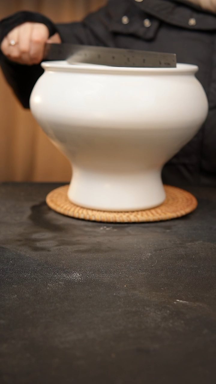 【闪购商品】瓷片泥泥手工花盆口18高18