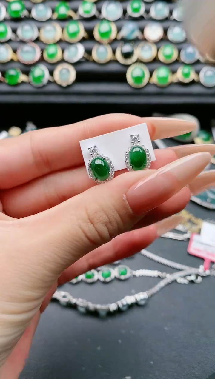 【闪购商品】翡翠戒指银S925镶嵌111111