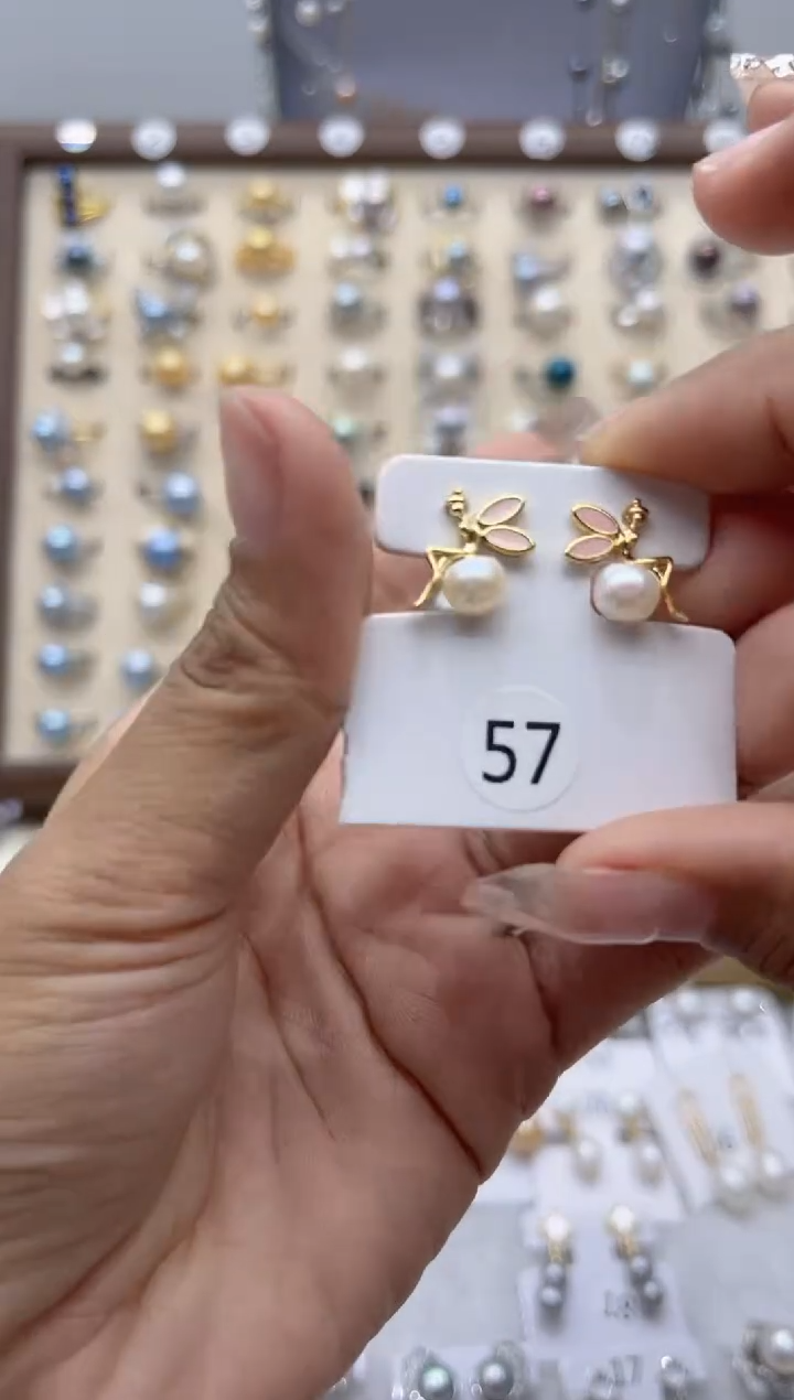 【闪购商品】淡水珍珠戒指合金33