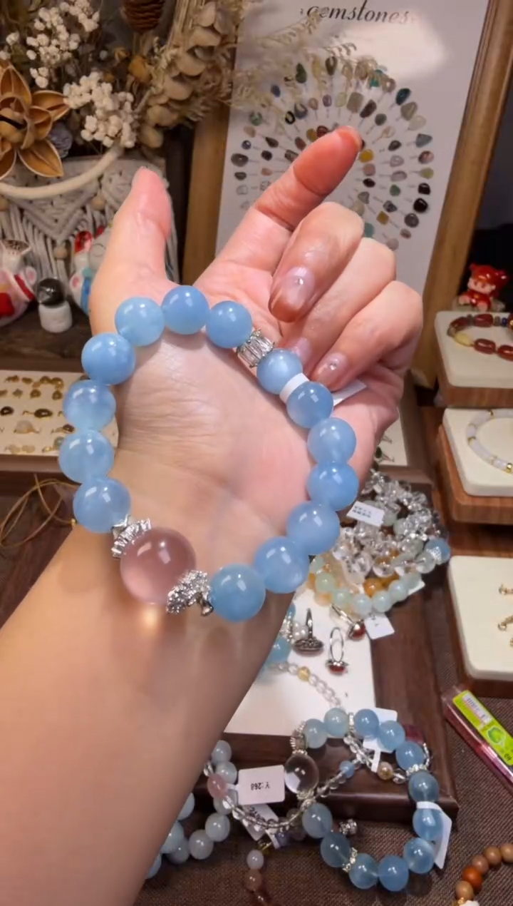 水晶摆件未镶嵌g*头手链