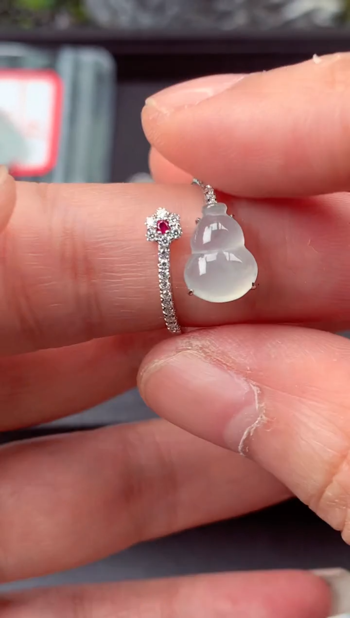 【闪购商品】翡翠戒指未镶嵌天然缅甸A货翡翠