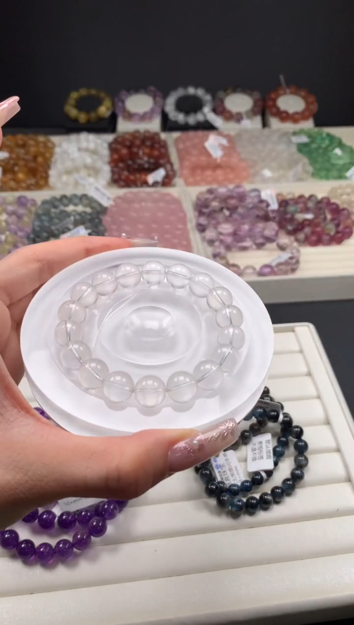 【闪购商品】水晶手链未镶嵌奶白晶11mm A43