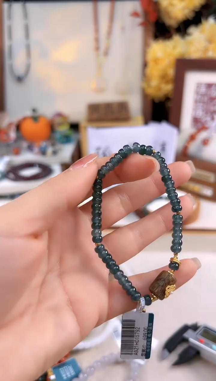 【闪购商品】翡翠手饰银S925镶嵌@@A921H015792