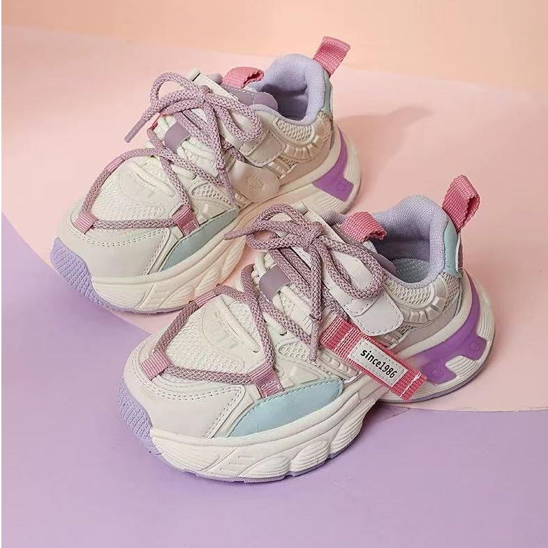 【现货】XZ-52082 紫色 儿童时尚休闲百搭软底包头防滑