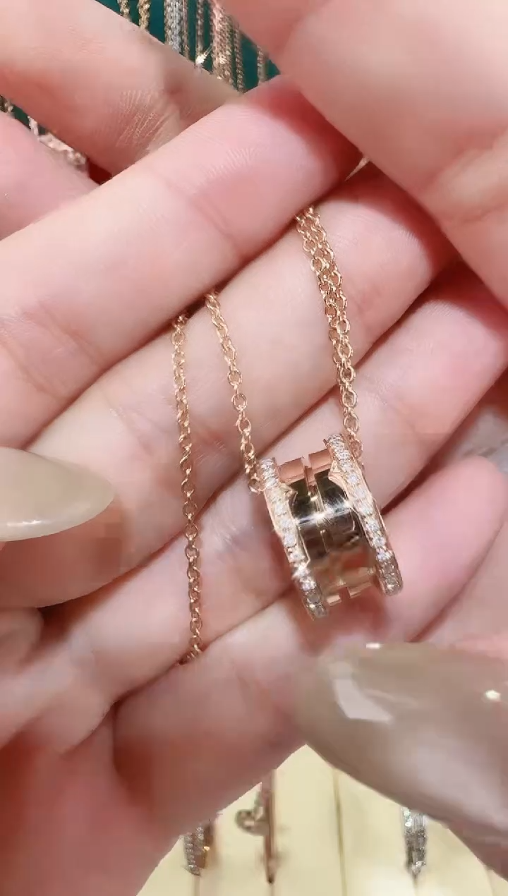 【闪购商品】钻石套链18K金镶嵌套链