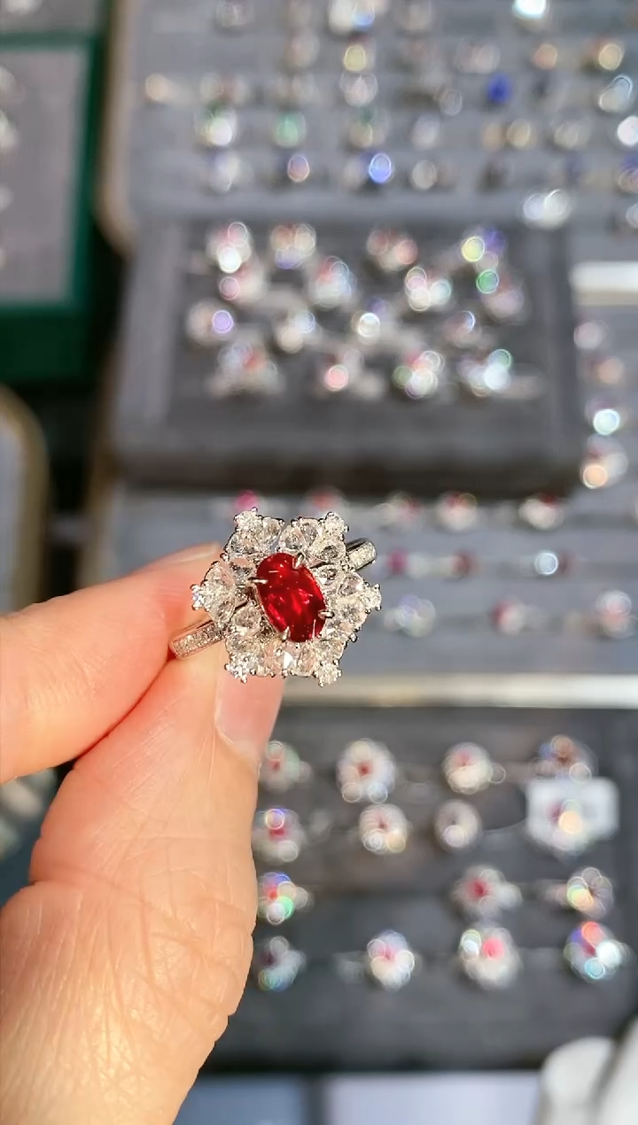 【闪购商品】红宝石戒指18K金镶嵌1.03ct/展会专属价-GRS