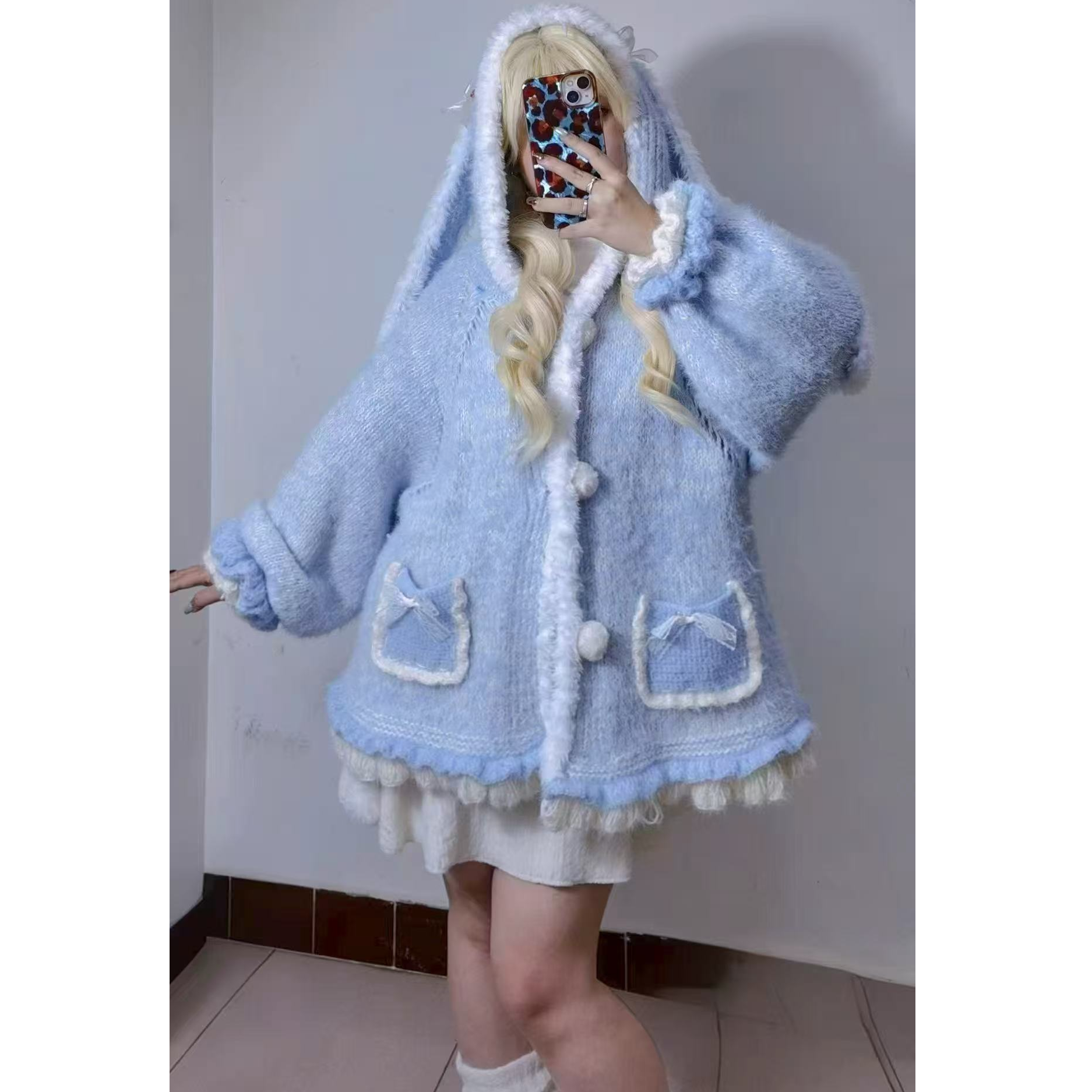 臭玩毛线的蛋糕线渐变段染毛线diy编织浩妈毛线浩妈蛋糕蕾丝线